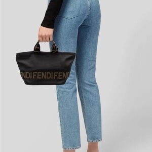 Fendi small Canvas Top Handle Bag